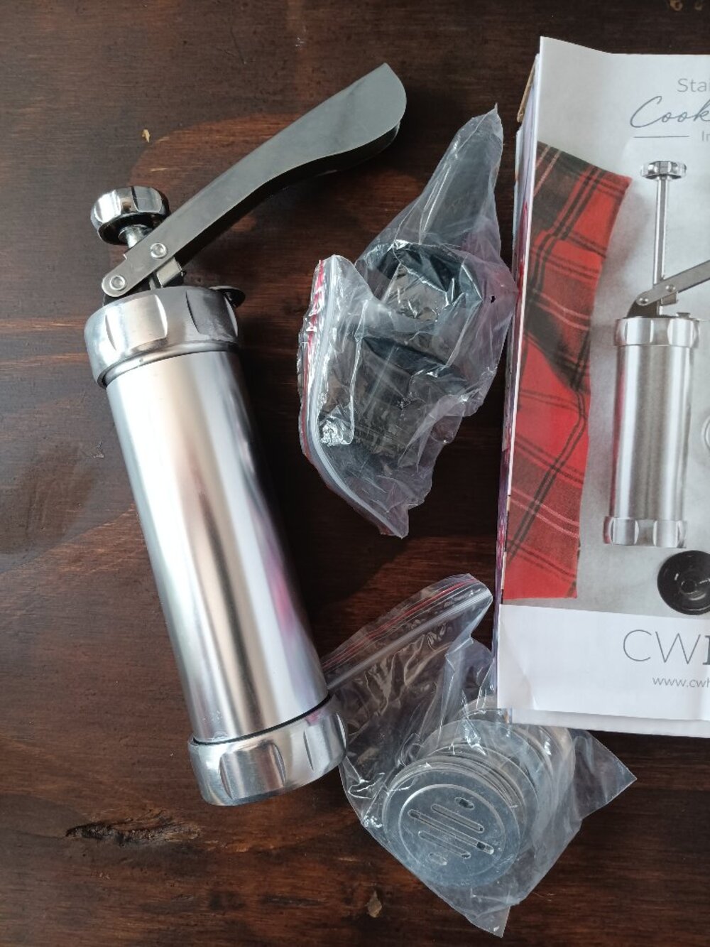 Stainless Steel Cookie Press with Original Box